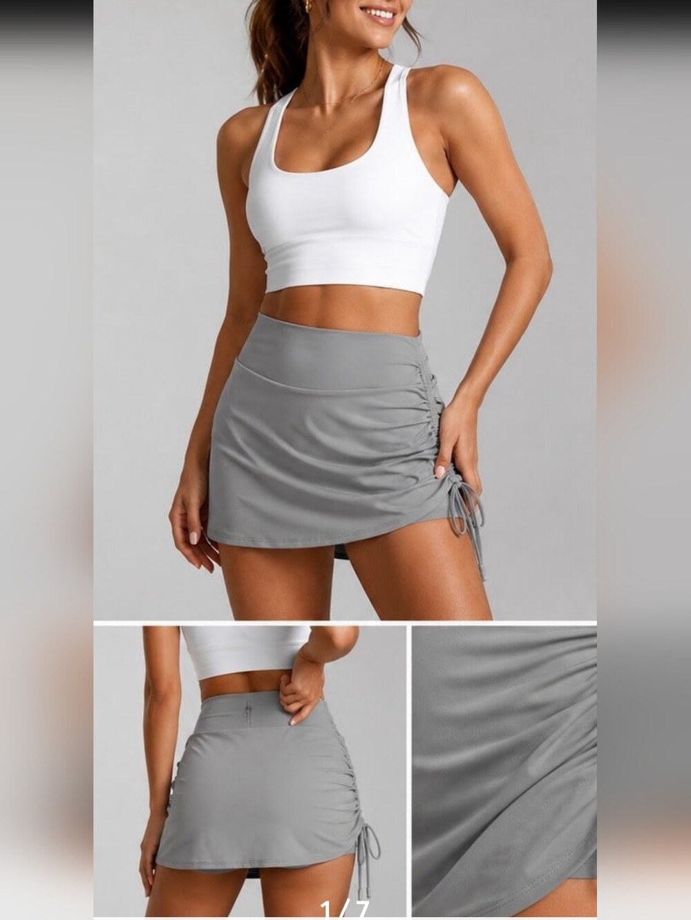 HALARA Softlyzero Airy Skort Grey